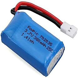 1 Pièce Lipo Batteries 3.7v, 380mAh pour Rc Drones Quadricoptères HUBSAN X4 H107L H107C H107D H107 V252 JXD 385