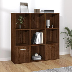 vidaXL Armoire à livres Chêne marron 98x30x98 cm 