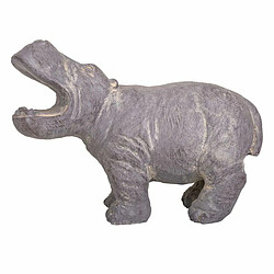 Figurine Décorative Alexandra House Living Gris Magnésium Hippopotame 26 x 40 x 35 cm