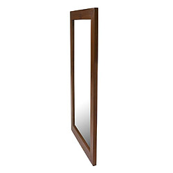 Vente-Unique Miroir rectangulaire en teck foncé - 60 x 90 cm - AMLAPURA