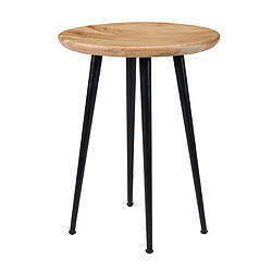 Rendez Vous Deco Tabouret rond Modasa en acacia 