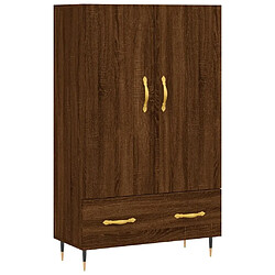 Maison Chic Buffet,Meuble de Rangement,commode pour salon,Cuisine chêne marron 69,5x31x115 cm bois d'ingénierie -MN14261