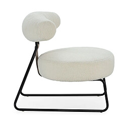 Fauteuil Thai Natura Blanc Noir 77 x 73 x 86 cm