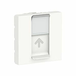 prise rj 45 - 2 modules - s-one - blanc - schneider electric nu941118 