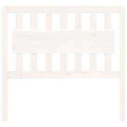 Avis Maison Chic Tête de lit scandinave pour lit adulte,Meuble de chambre Blanc 105,5x4x100 cm Bois massif de pin -MN35288