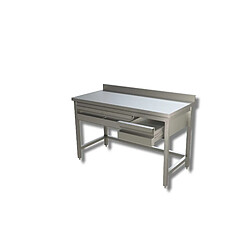 Avis Table avec etagere et 3 tiroirs - Gamme 700 - Ristopro