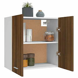 Avis vidaXL Armoire suspendue Chêne marron 60x31x60 cm Bois d'ingénierie