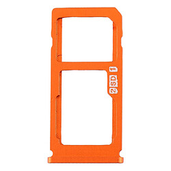 Wewoo Tiroir pour carte SIM Plateau SIM + SIM / Micro SD Nokia 8 / N8 TA-1012 TA-1004 TA-1052 Orange