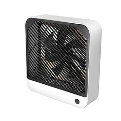 (2) Ventilateur de Bureau Portable Rechargeable USB Ventilateur Silencieux à Flux d'Air Puissant à 2 Vitesses pour Bureau à Domicile 