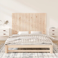 Avis Maison Chic Tête de lit scandinave pour lit adulte,Meuble de chambre murale 147x3x90 cm Bois massif de pin -MN14628