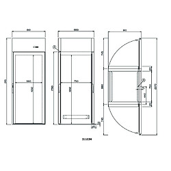 Armoire Réfrigérée à Chariot Positive 830 L - GN 2/1 et 600 x 400 Groupe Logé - Coldline pas cher