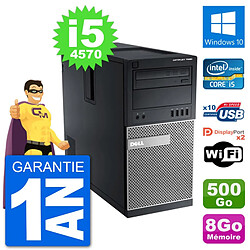 PC Tour Dell 7020 Intel Core i5-4570 RAM 8Go Disque Dur 500Go Windows 10 Wifi - Occasion