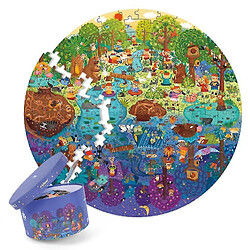 Universal Puzzle jouets éducatifs dessinés à la main puzzle board style rond boîte ronde ensemble enfant cadeau puzzle 