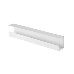 Kimex Goulotte passe-câbles horizontale de bureau, 60 cm, Blanc