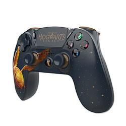 Manette sans fil PS4 Bluetooth Harry Potter Hogwarts Legacy Vivet Doré Lumineuse 3.5 JACK + Casque Spirit of Gamer PRO-PH7