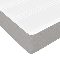 Acheter vidaXL Matelas de lit à ressorts ensachés Gris clair 140x200x20 cm