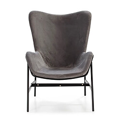 Fauteuil Thai Natura Noir Gris 68 x 98 x 78 cm