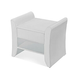 Meubler Design Table De Chevet Nova - Table De Nuit - Design - Blanc