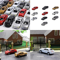 10pcs Modèles de Voiture avec L'Échelle 1:75 HO pour Bâtiment Train Décor