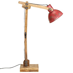 Avis vidaXL Lampadaire 25 W rouge délavé 33x25x130-150 cm E27