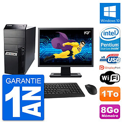 PC Tour Lenovo M91p Ecran 19" Intel G630 RAM 8Go Disque 1To Windows 10 Wifi · Occasion 