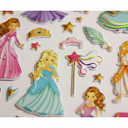 Youdoit Scène à décorer pour enfants - Princesse - Stickers Puffies