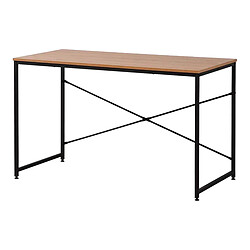 Bureau EDM 75195 Noir Bois Métal 120 x 60 x 74 cm