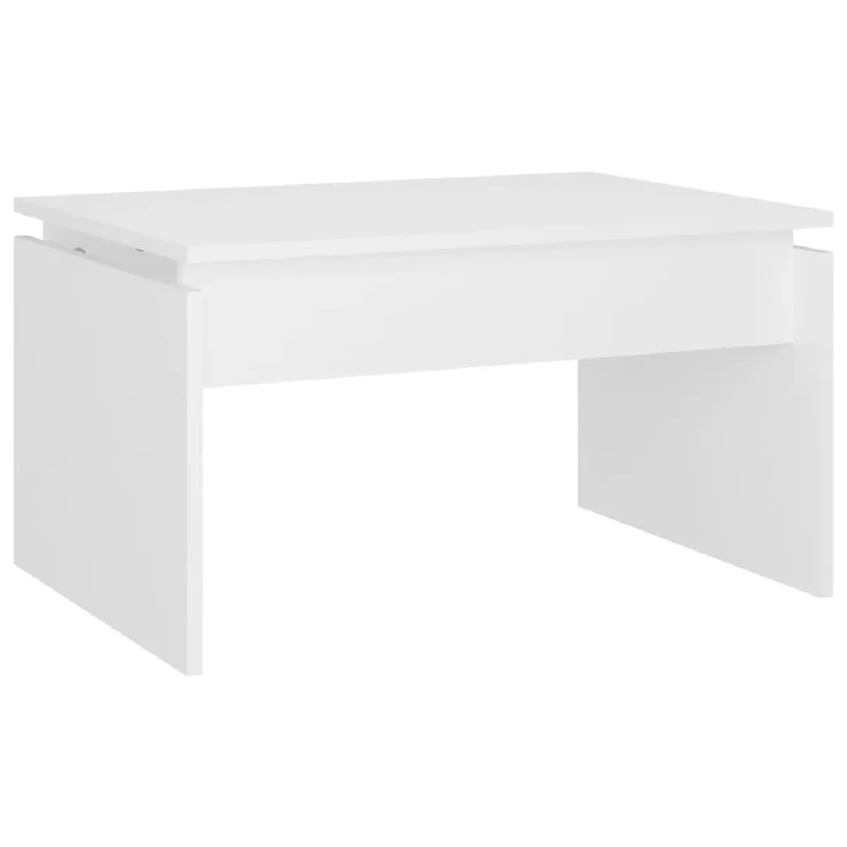 Maison Chic Table basse,Table Console Table d'appoint, Table pour salon Blanc 68x50x38 cm Aggloméré -MN37929