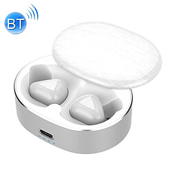 Wewoo Casque d'écoute sans fil Bluetooth V5.0 avec réduction du bruit 6D, Appels binauraux d'assistance (Blanc) 