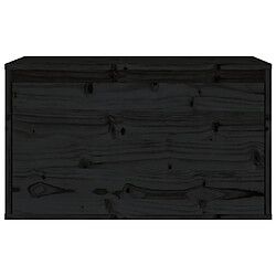 Acheter vidaXL Armoire murale Noir 60x30x35 cm Bois de pin massif