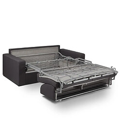 Acheter Inside 75 Canapé convertible express 160 VIKING matelas 20 cm sommier métal Velours Astra graphite