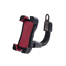 Wewoo Pour 3.5-6.5 pouces Téléphone Mobile rouge Rose Universel 360 Degrés Rotation Libre ABS Moto Support de Montagne Vélo Navigation GPS / Titulaire