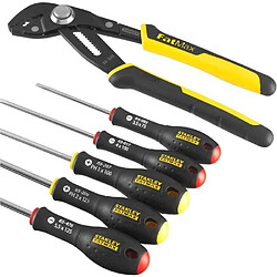 Jeu de 6 Outils - - STANLEY FATMAX - FMHT0-62639 - Pince Multiprise a Verrouillage 250 mm + Tournevis Electricien + Phillips