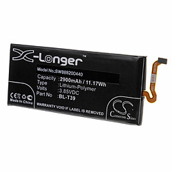 vhbw Batterie remplacement pour LG BL-T39, EAC63878401 pour smartphone (2900mAh, 3,85V, Li-polymère) 