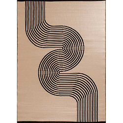 Avis Jardindeco Tapis extérieur en polypropylène Spargi 1743 noir 120 x 160 cm.