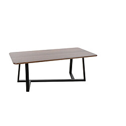 Table d'appoint Romimex Marron Noir Bois Métal 120 x 44 x 60 cm 