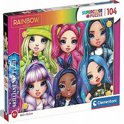 Avis Clementoni- Rainbow High Supercolor Brilliant High-104 pièces, 6 Ans Enfant, Puzzle Dessin animé-fabriqué en Italie, 20343, Multicolore, Medium