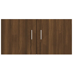 Acheter vidaXL Armoire murale Chêne marron 80x39x40 cm Bois d'ingénierie