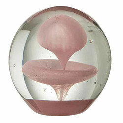 Paris Prix Presse-Papier Déco Bulle en Verre 10cm Rose 