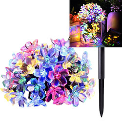 BESTA Guirlande Lumineuse Solaire Fleurs Extérieures, 6.5m 30 LED Guirlande Lumineuse Solaire Extérieure 8 Modes IP65 Imperméable LED Guirlande Lumineuse Colorée pour Jardin Balcon Terrasse Noël Mariages Fêtes