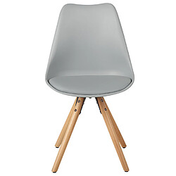 Acheter Beliani Chaise de salle à manger Set de 2 Gris DAKOTA