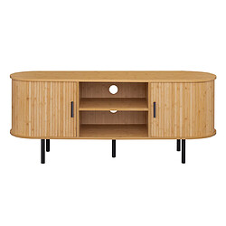 Bestmobilier Kofu - meuble tv - bambou - 140 cm