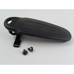 vhbw Clip à ceinture compatible avec Kenwood TK-3170, TK-3173 appareil radio - Avec vis de fixation, plastique, noir