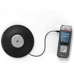 Philips Dictaphone numérique avec 8go de mémoire intégré et Microphone de surface Inlus gris noir