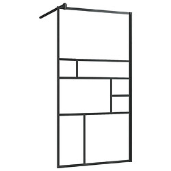 Avis Maison Chic Paroi de douche | Écran de douche | Cloison de douche avec étagère Noir 100x195cm Verre ESG&Aluminium -GKD38864