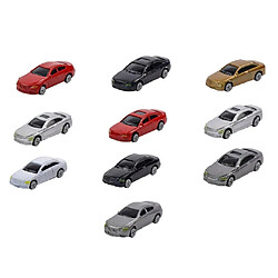 Avis 10pcs Modèles de Voiture avec L'Échelle 1:87 HO pour Bâtiment Train Décor