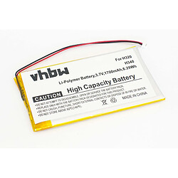 vhbw Batterie remplacement pour Iriver DA2WB18D2 pour lecteur de musique MP3 (1700mAh, 3,7V, Li-polymère)