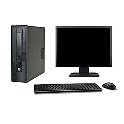 PC HP EliteDesk 800 G1 SFF Ecran 19" i7-4790 8Go 500Go Graveur DVD Wifi W7 - Occasion