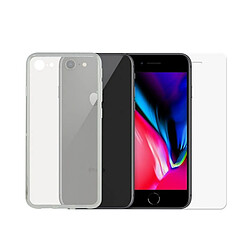 Uknow Film Protecteur en Verre Trempé pour Téléphone Portable + Étui pour Téléphone Portable iPhone 7/8/SE2020 Contact