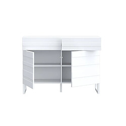 Avis Bestmobilier Sofia - buffet bas - blanc mat - 110 cm